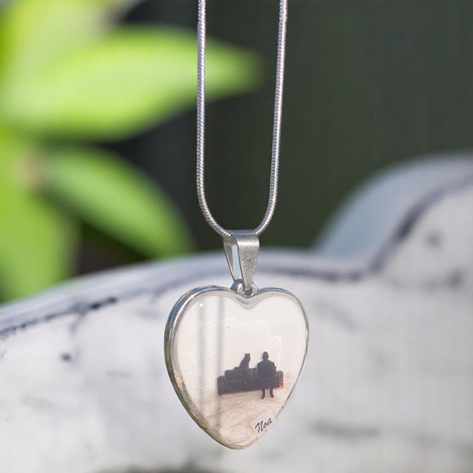 Corazón silueta ceniza