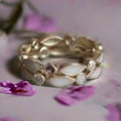 Anillo Bella liso Leche