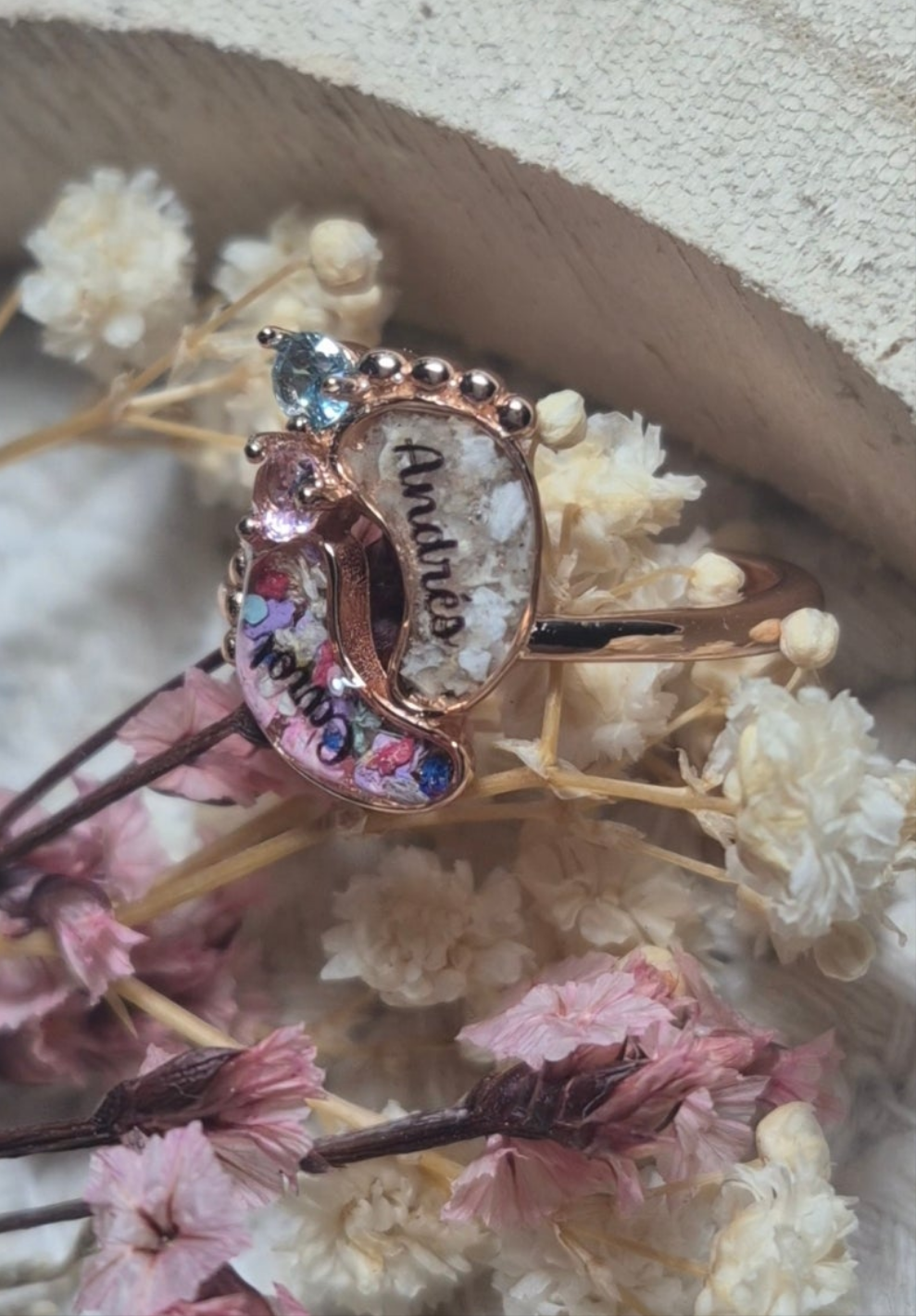 Anillo Huellitas bebe