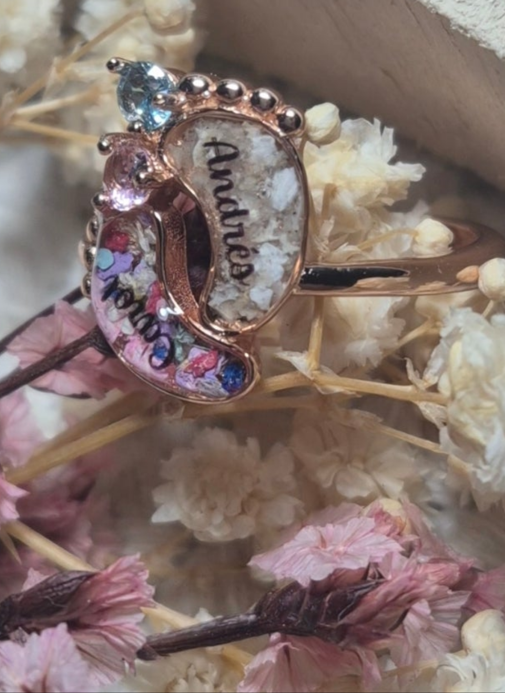 Anillo Huellitas bebe