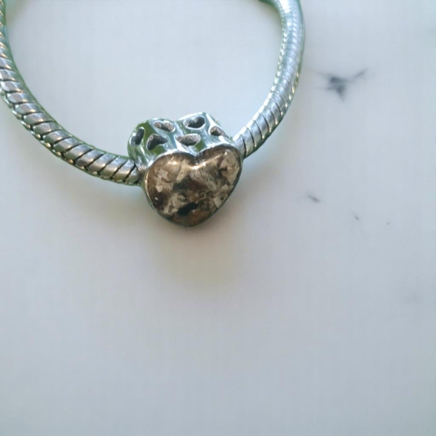 Charm corazón plata