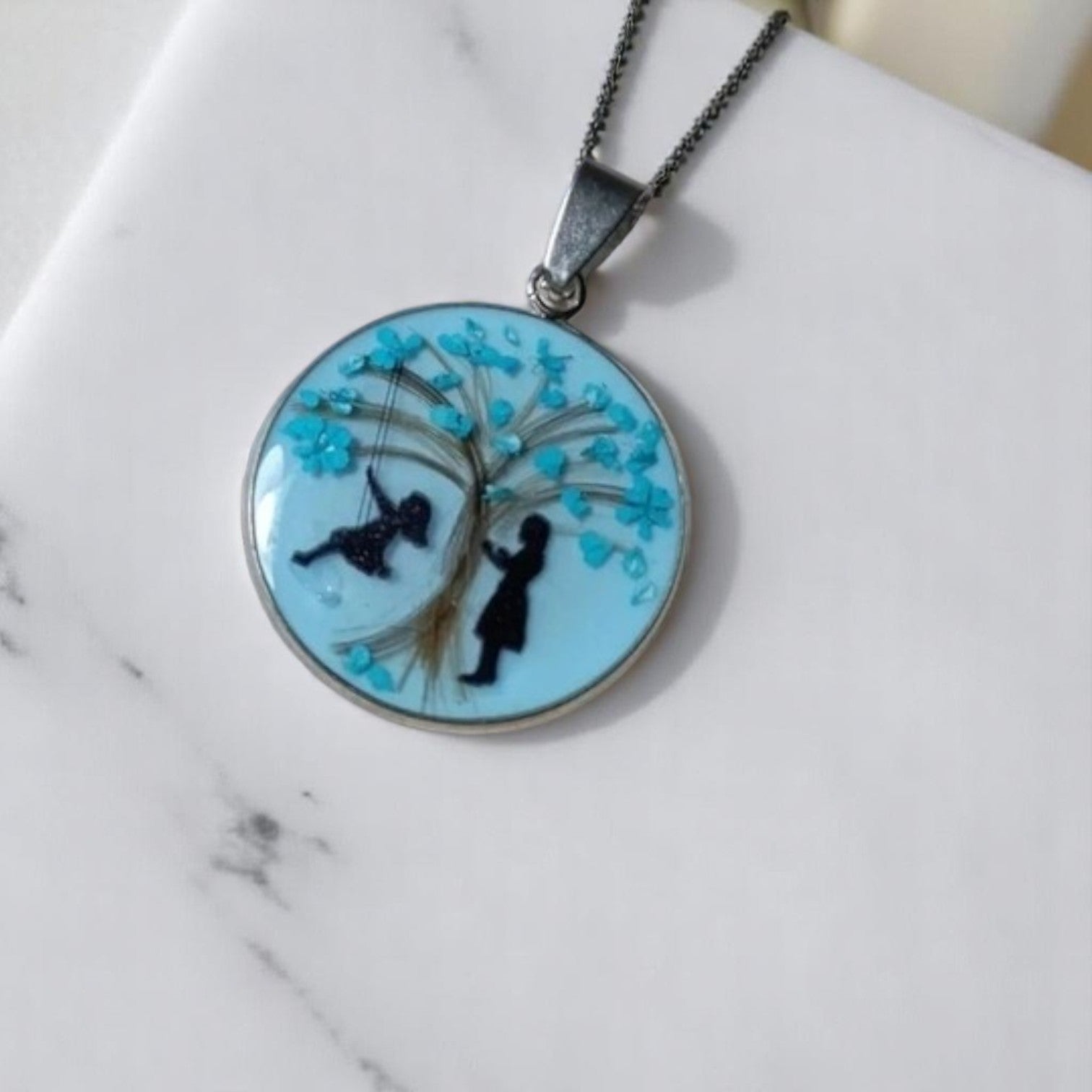 Colgante circulo cabello