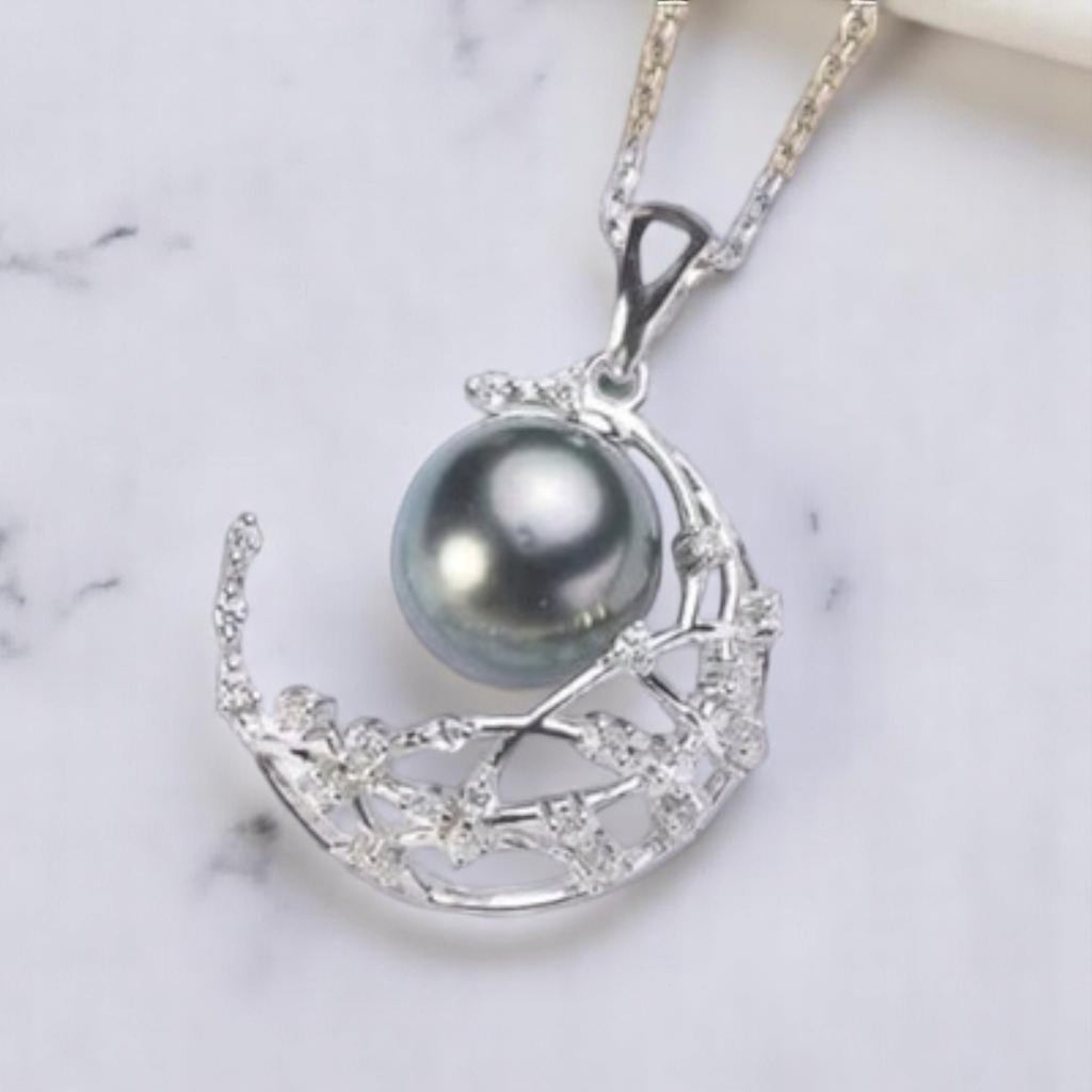 Colgante perla luna