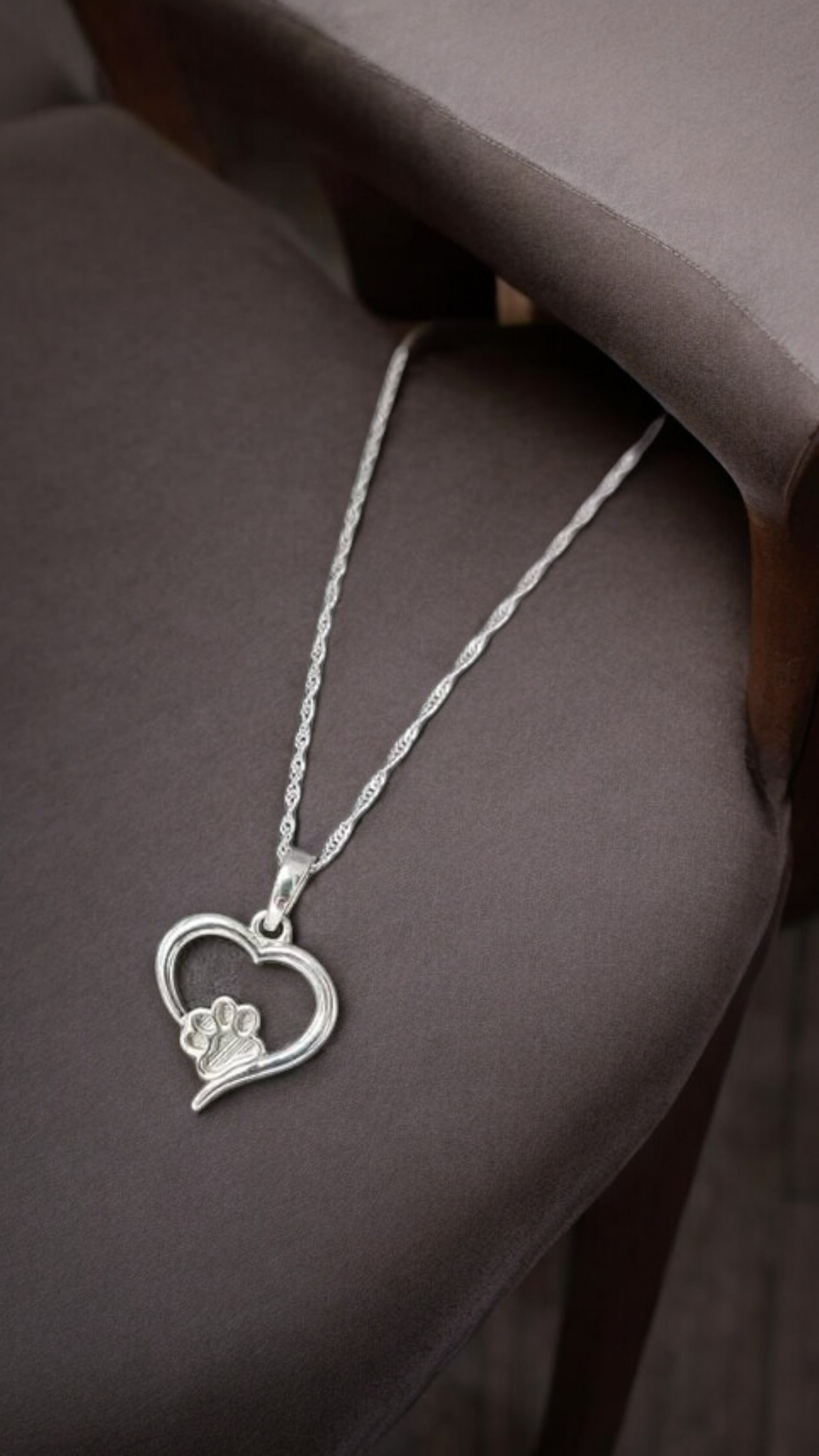 Colgante Corazón huella